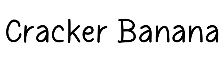 Cracker Banana  フリーフォントのダウンロード