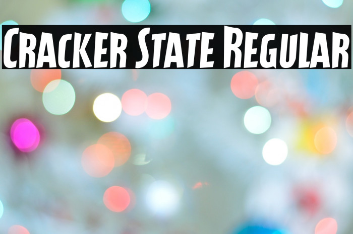 Cracker State Regular Font examples