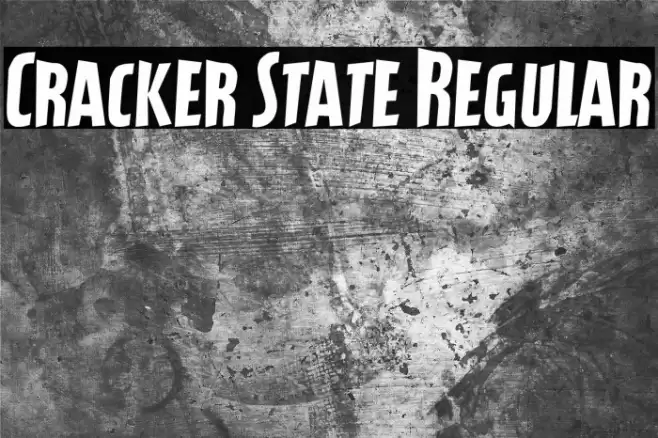 Cracker State Regular Caratteri examples