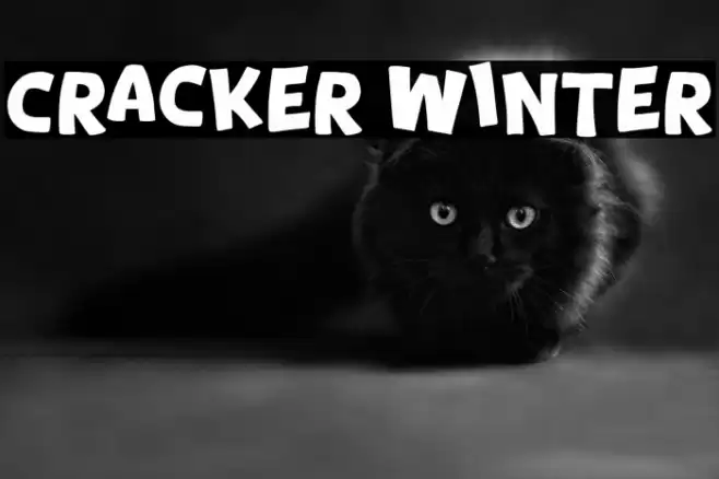 Cracker Winter フォント examples
