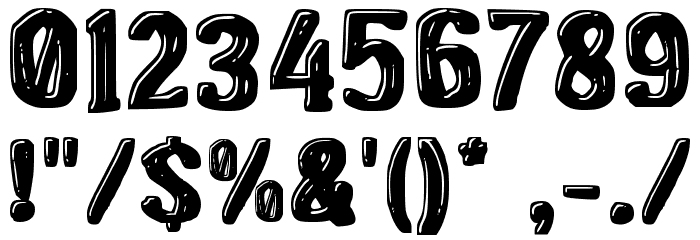 Crackers Biscuit Font OTHER CHARS