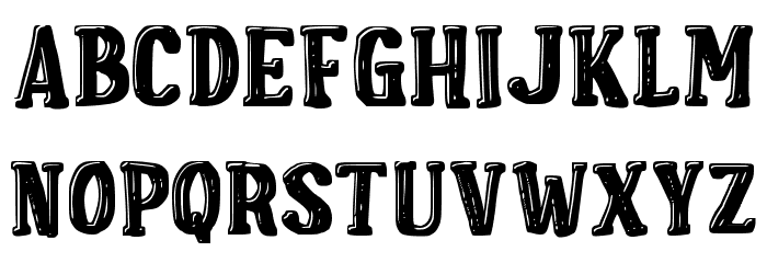 Crackers Biscuit Font LOWERCASE