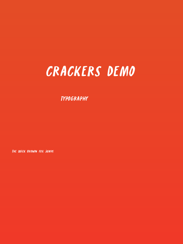 Crackers Demo Poster