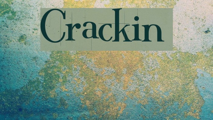 Crackin Font examples