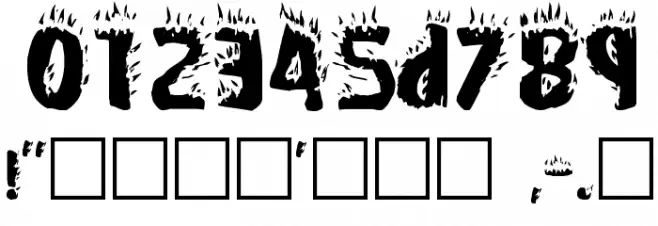 Crackling Plain Font OTHER CHARS