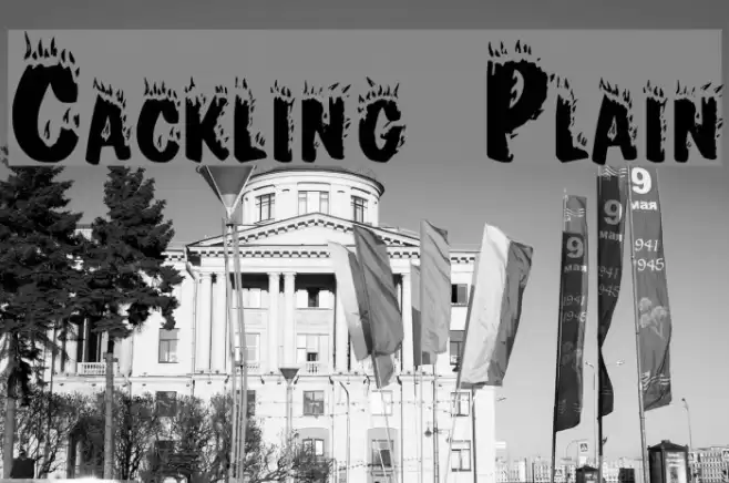 Crackling Plain Font examples