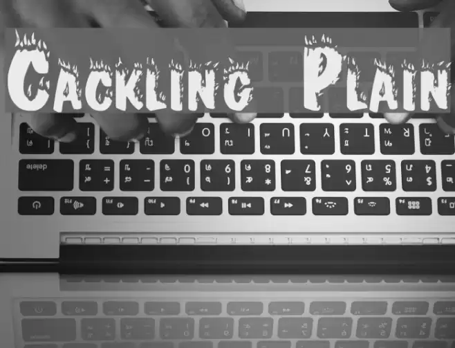 Crackling Plain Font examples
