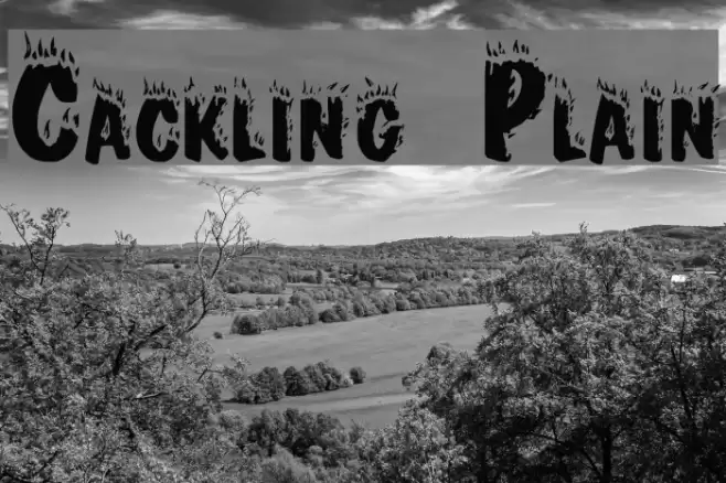 Crackling Plain Font examples
