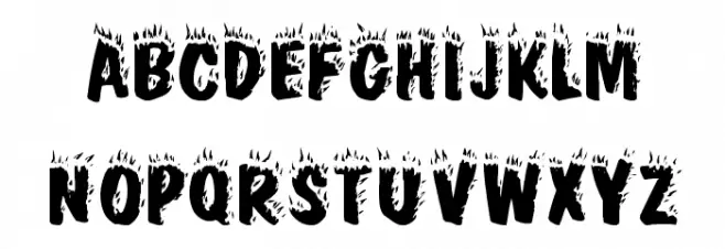 Crackling Plain Caratteri MINUSCOLO