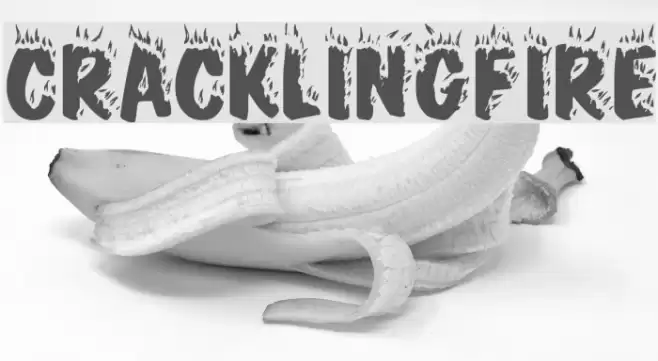 CracklingFire Font examples