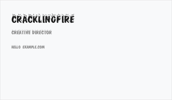 CracklingFire Business Card
