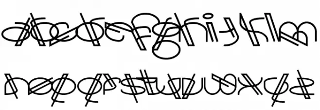 Cracko Deco Шрифта строчной