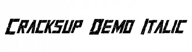 Cracksup Demo Italic  Fuentes Gratis Descargar