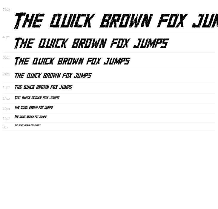 Cracksup Demo Italic Waterfall