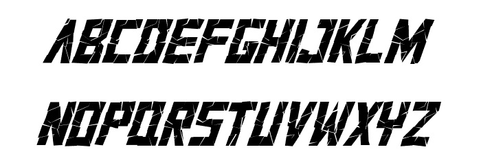 Cracksup Demo Italic Font LOWERCASE