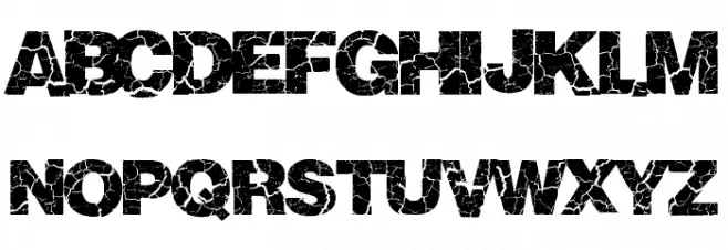 Crackvetica Font Litere mari