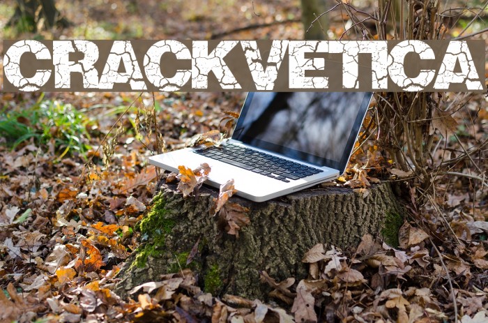 Crackvetica フォント examples