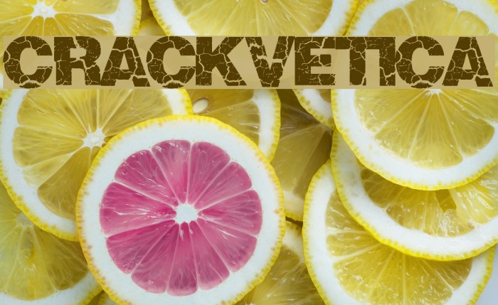 Crackvetica フォント examples