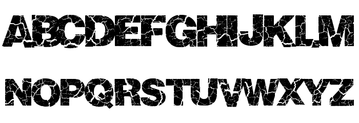 Crackvetica フォント 小文字