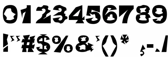 Crackwhore Font OTHER CHARS