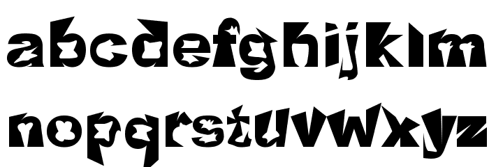Crackwhore Font LOWERCASE