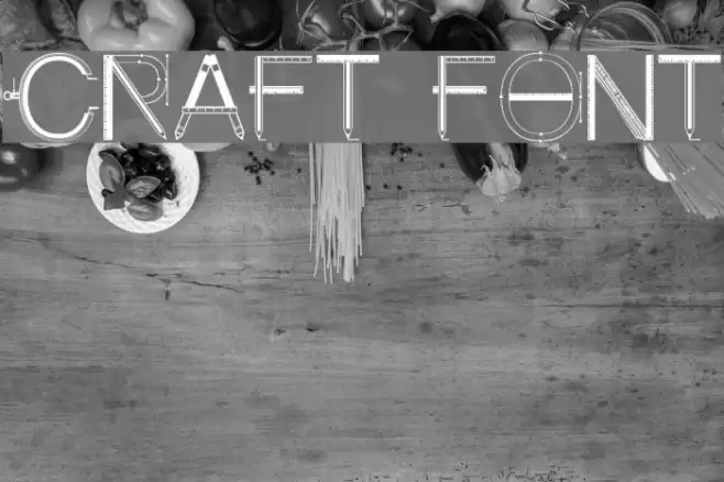 Craft Font Font examples