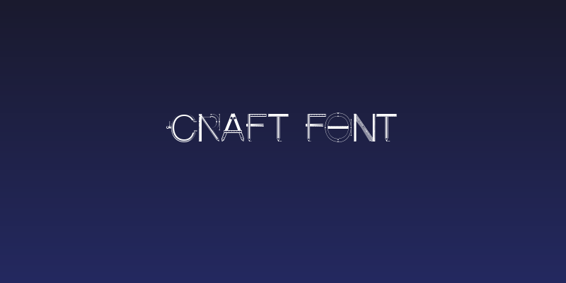 Craft Font Social Header