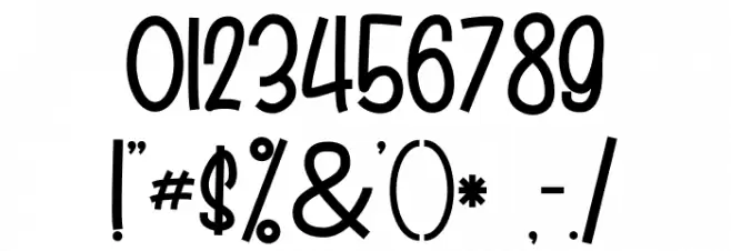 Craft Holic Font OTHER CHARS