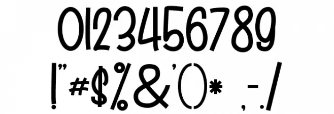 Craft Holic Font OTHER CHARS