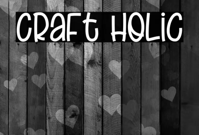 Craft Holic Font examples
