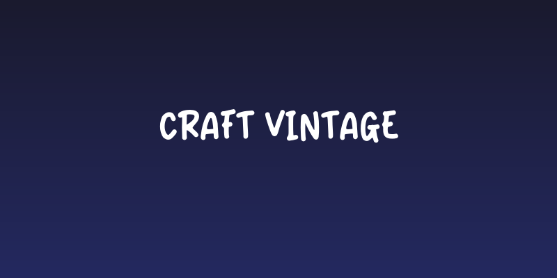 Craft Vintage Social Header
