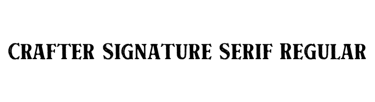 Crafter Signature Serif Regular  Descarca Fonturi Gratis