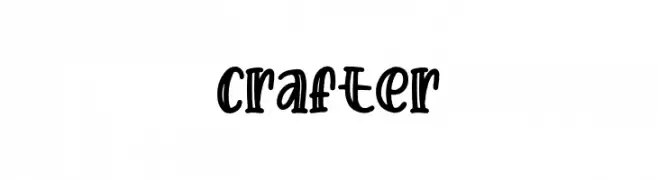 Crafter  Fuentes Gratis Descargar