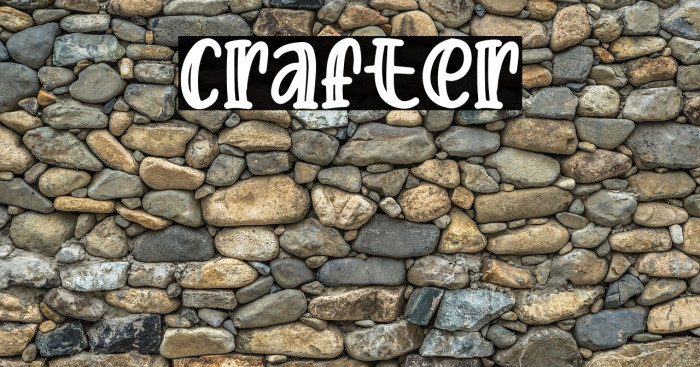 Crafter Font examples