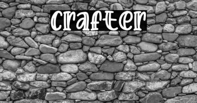 Crafter Font examples