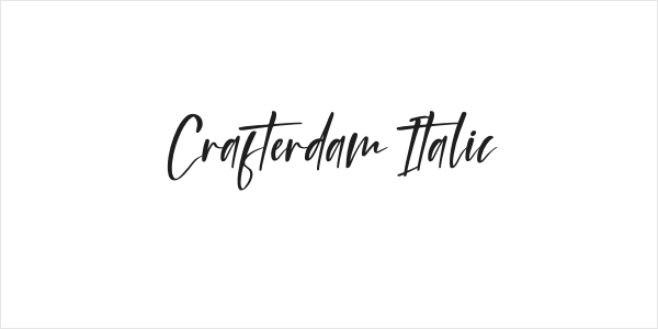 Crafterdam Italic Logo
