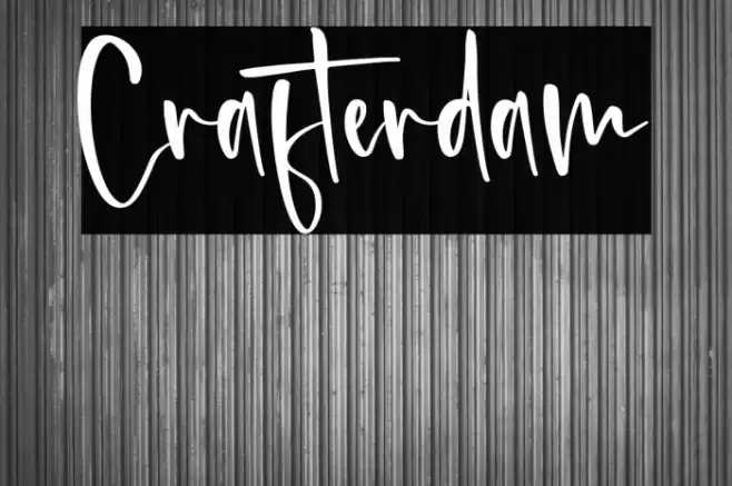 Crafterdam Font examples