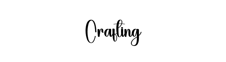Crafting  Скачать бесплатные шрифты