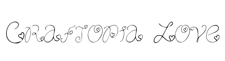 Craftopia Love Font