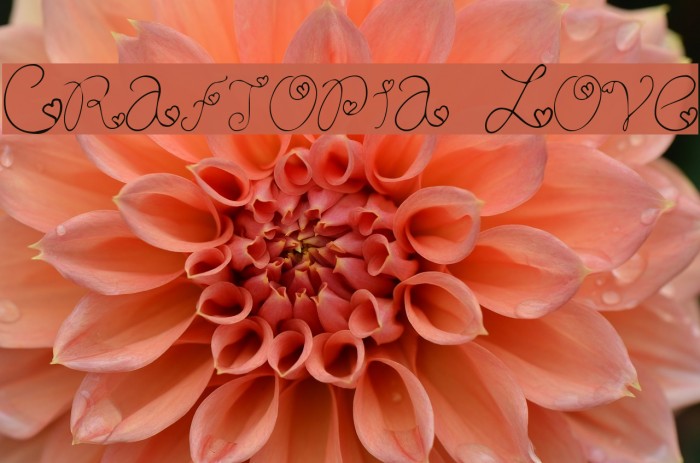 Craftopia Love Font examples
