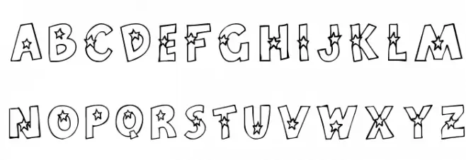 Craftopia Stars フォント 大文字