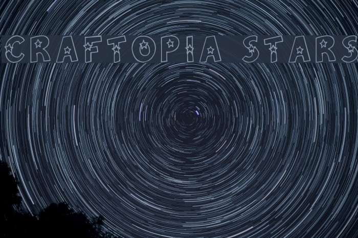 Craftopia Stars Font examples