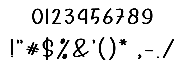 Crafts Font OTHER CHARS