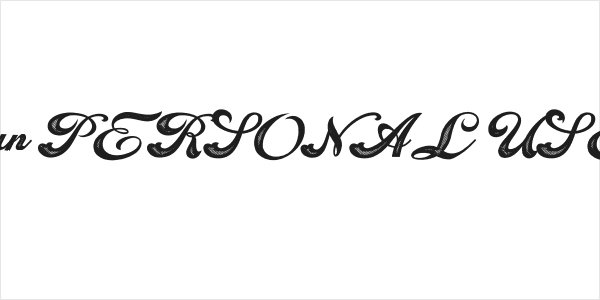 Craftsman PERSONAL USE Italic Logo