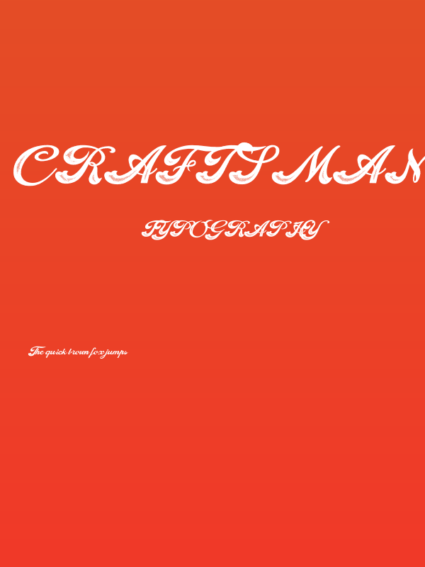 Craftsman PERSONAL USE Italic Poster