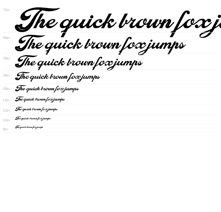 Craftsman PERSONAL USE Italic Waterfall