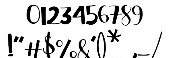 Craftsman Work Font OTHER CHARS