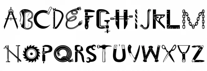 CraftsmanSCapsSSK Regular Schriftart Groß
