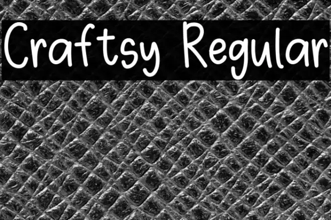 Craftsy Regular Caratteri examples