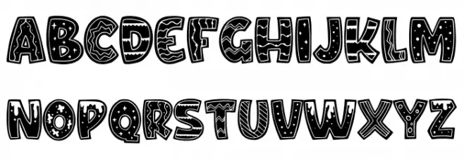 Crafty Christmas Regular Font LOWERCASE